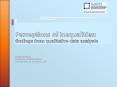 Perceptions of Inequalities: findings from qualitative data analysis PowerPoint PPT Presentation