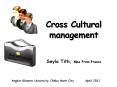 Cross Cultural management PowerPoint PPT Presentation