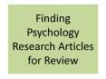 Finding Psychology Research Articles for Review PowerPoint PPT Presentation