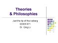 Theories PowerPoint PPT Presentation