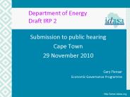 Department of Energy Draft IRP 2