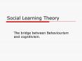 Social Learning Theory PowerPoint PPT Presentation