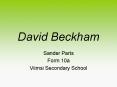 David Beckham PowerPoint PPT Presentation