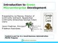 Introduction to Green Microenterprise Development PowerPoint PPT Presentation