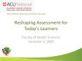 Reshaping Assessment for Today PowerPoint PPT Presentation