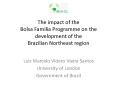 The impact of the Bolsa Familia Programme on the development of the Brazilian Northeast region PowerPoint PPT Presentation