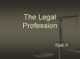 The Legal Profession PowerPoint PPT Presentation