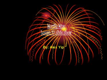 Wordly Wise Lesson 10 slide show