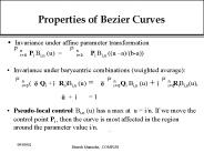 Properties of Bezier Curves