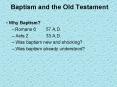 Baptism and the Old Testament PowerPoint PPT Presentation