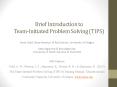 Brief Introduction to Team-Initiated Problem Solving (TIPS) PowerPoint PPT Presentation