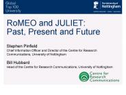 RoMEO and JULIET: Past, Present and Future