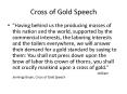 Cross of Gold Speech PowerPoint PPT Presentation