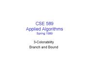 CSE 589 Applied Algorithms Spring 1999