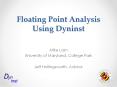 Floating-Point Correctness Analysis at the Binary Level PowerPoint PPT Presentation