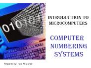 Introduction to Microcomputers