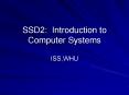 SSD2: Introduction to Computer Systems PowerPoint PPT Presentation