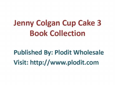 Jenny Colgan Cup Cake 3 Book Collection