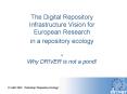 The Digital Repository Infrastructure Vision for European Research PowerPoint PPT Presentation