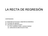 LA RECTA DE REGRESI