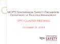 MCPS Systemwide Safety Programs Department of Facilities Management PowerPoint PPT Presentation