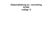 Datamodellering en 