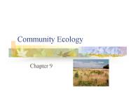 Community Ecology