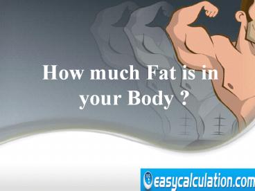 Body Fat Percentage
