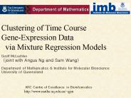 Clustering of Time Course Gene-Expression Data  via Mixture Regression Models