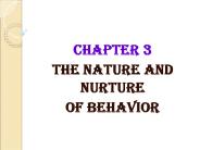 The Nature and Nurture