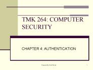 TMK 264: COMPUTER SECURITY