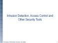 Intrusion Detection, Access Control and Other Security Tools PowerPoint PPT Presentation
