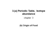 3.(a) Periodic Table, Isotope abundance