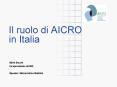 Il ruolo di AICRO in Italia PowerPoint PPT Presentation