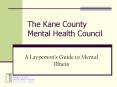 The Kane County Mental Health Council PowerPoint PPT Presentation