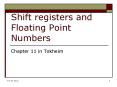 Shift registers and Floating Point Numbers PowerPoint PPT Presentation
