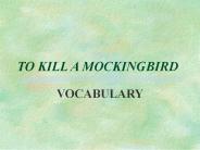 TO KILL A MOCKINGBIRD