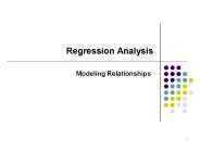 Regression Analysis