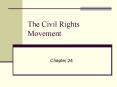 The Civil Rights Movement PowerPoint PPT Presentation