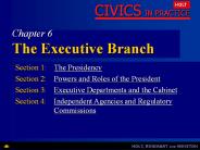 Chapter 6 The Executive Branch