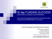 Angel investor funding consulting services