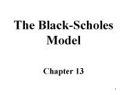 The Black-Scholes Model Chapter 13