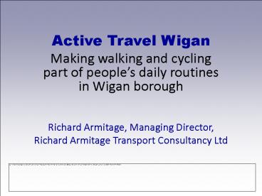Active Travel Wigan