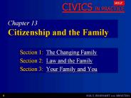 Chapter 13 Citizenship and the Family PowerPoint PPT Presentation