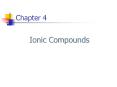 Ionic Compounds PowerPoint PPT Presentation