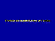 Troubles de la planification de l