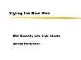 Styling the New Web PowerPoint PPT Presentation