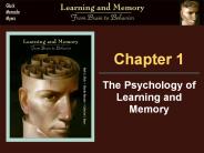The Psychology of Learning and Memory