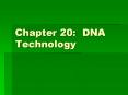 Chapter 20: DNA Technology PowerPoint PPT Presentation