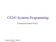 CS241 Systems Programming
